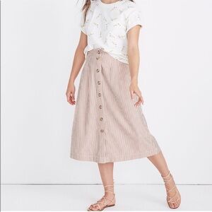 Madewell Midi Skirt with pockets